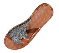 Pantuflas de verano cómodas para mujer, pantuflas de piel abiertas, zapatillas de boca de pescado, ligeras, informales, con punta abierta, transpirables, suaves, antideslizantes, cómodas, Negro , 38