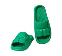 Pantuflas de verano para hombre, ortopédicas, con soporte de arco para playa, con cojín suave, soporte para fascitis plantar, sandalias de punta abierta, suela de goma, verano, Green, 42 1/3 EU
