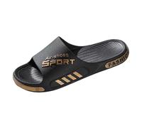 Pantuflas de Verano para Hombre, para Exteriores, Interiores y baños, cómodas, Unisex, para Uso Informal (Gold, 37) #142