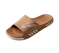 Pantuflas de verano para hombre, para exteriores, interiores y baños, cómodas, unisex, para uso informal Zapatillas Deportes Hombre Balonmano (Coffee, 45)