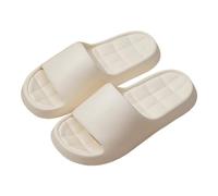 Pantuflas de verano para interiores y exteriores (hombres y mujeres) con suela fija Carina Zapatos Mujer, Blanco, 36 EU