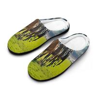 Pantuflas Deportes De Carreras De Caballos Pantuflas De Invierno Para Otoño | Pantuflas De Casa Ligeras Antideslizantes Slippers Para Spa Hotel Hogar