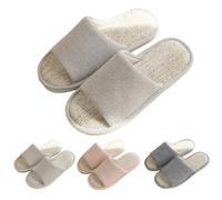 Pantuflas desechables, de rizo, desechables, talla universal, para invitados, unisex, lavables, de rizo, para viajes, hotel, resistentes a la humedad, azul marino, 39 EU