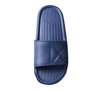 Pantuflas desechables para hombre, pantuflas de espuma EVA, suela suave, para el hogar, mocasines para hombre, azul oscuro, 39 EU