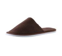 Pantuflas desechables para hombre y mujer, de terciopelo coral, suela antideslizante, para hotel, hogar, hotel, hogar, estancia, café, 40.5 EU