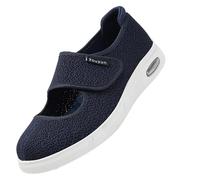 Pantuflas DiabéTicas para Hombres，Comfort per Diabetici con Chiusura Regolabile a Strappo,Sandali Pantofole Uomo Ortopedica Scarpe Diabetiche.blueㅡ48