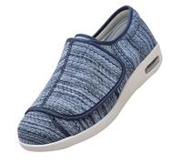 Pantuflas DiabéTicas para Hombres,Comfort per Diabetici con Chiusura Regolabile a Strappo,Sandali Pantofole Uomo Ortopedica Scarpe Diabetiche.Light Blue,47