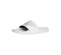 Emporio Armani Sandalias de águila en relieve para hombre, color negro y blanco, negro y blanco, 41 EU