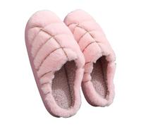 Pantuflas esponjosas para mujer, cálidas, de espuma viscoelástica, para casa, sin cordones, para invierno, acogedoras, para interiores y exteriores, Pink, 37 EU