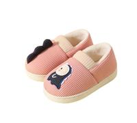 Pantuflas estrechas para niñas de invierno cálidas y esponjosas para interior y exterior, diseño de dinosaurio, acogedoras, cómodas, para niños pequeños, niñas y niños, zapatos suaves para bebés de
