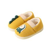 Pantuflas estrechas para niñas de invierno cálidas y esponjosas para interior y exterior, diseño de dinosaurio, acogedoras, cómodas, para niños pequeños, niñas y niños, zapatos suaves para bebés de