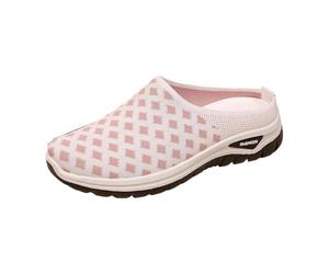 Pantuflas femeninas cómodas de uso diario con y ligera para interior (White #1, 39)