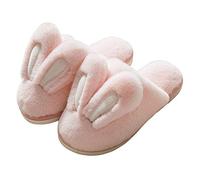 Pantuflas Hombre Invierno Oferta Zapatillas de Casa para Mujer 36-44 Lindas Zapatos Peluche Conejo (Rosa, Adulto, 40, Números, Sistema tallas calzado EU, mediano)