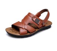 Pantuflas Hombre Verano Planas,Ligeros y Transpirables Calzado plano confortable Sandalias resistentes al uso diario Casuales versátiles Zapatos frescos Para Salidas Tiempo Libre # L