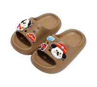 Pantuflas Ligeras con Estampado de Conejito Ideales para Verano Calzado Transpirable para Interiores y Exteriores niñas (Coffee, 28 Little Child)