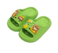 Pantuflas Ligeras para niñas con Estampados de conejitos Ideales para Verano Zapatillas Transpirables de Interior y Exterior para Uso Diario Playa y Deportes (Green, 28 Little Child)