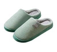 Pantuflas Mujer Calidez Invierno Otoño Suavidad Confort Doméstico Diario Parejas Relax Ternura Bienestar (Green, 39)