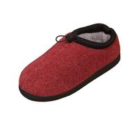 Pantuflas Mujeres/Niños Inicio Otoño e Invierno Pareja Modelos Paquete con Tacón Cott-On Zapatos de Interior Antideslizante Caliente Fondo Grueso Zapatos Blancos Cómodos Mujer, rojo, 37 EU