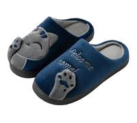 Pantuflas Mullidas Para Mujer Inicio Invierno Familiar Pantuflas Mujeres Cálidas Felpa Interior Hombres Zapatos de Piso Dormitorio Casa Habitación Agarre Plano Peludo Térmico(Color 2,40-41fit(39-40))