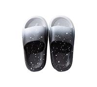 Pantuflas niña niño baja edad bebé punta abierta zapatos cabeza casa sandalias suelas flexibles princesa unisex, Le Noir, 38.5 EU