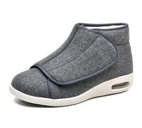 Pantuflas ortopédicas ajustables para diabéticos, transpirables, antideslizantes, extra anchas, para edema, pies hinchados, alivio del dolor, 001, 38EU