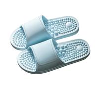 Pantuflas para hombre con suela de fieltro, zapatos de cabaña para hombre, fáciles de abrir, sandalias de masaje, zapatillas de estar por casa en interiores, antideslizantes, parte inferior suave