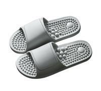 Pantuflas para hombre con suela de fieltro, zapatos de cabaña para hombre, fáciles de abrir, sandalias de masaje, zapatillas de estar por casa en interiores, antideslizantes, parte inferior suave
