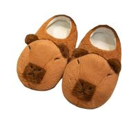Pantuflas para mascotas Capybara - zapatillas de felpa para hombre y mujer, diseño de capibara esponjoso | Divertidos zapatos de dormitorio de dibujos animados para niñas, zapatillas