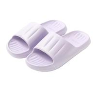 Pantuflas para mujer, clásicas, diarias, básicas, impermeables, antideslizantes, de color sólido, planas, para uso diario, ocio, interior y exterior, baño, natación, cómodas, suaves y ligeras, Purple