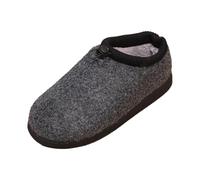 Pantuflas para mujer pinzas antideslizantes Inicio otoño e invierno modelos de par paquete talón Cott en zapatos interior antideslizante caliente engrosado bajo zapatillas Tacón Sexy, Le Noir, 41 EU