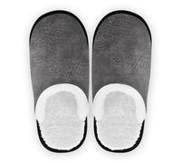 Pantuflas para mujeres y hombres, forro polar mullido, suela antideslizante, cálidas, para el hogar, para interiores y exteriores, invierno, dormitorio, talla M, Estampado de piel de serpiente, gris