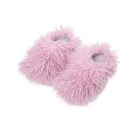 Pantuflas peludas para mujer, pantuflas esponjosas divertidas de lana frita, deslizadores de dormitorio para parejas, deslizadores súper suaves para el hogar, deslizadores de color sólido