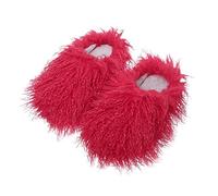 Pantuflas peludas para mujer, pantuflas esponjosas para mujer, divertidas pantuflas de lana frita, deslizadores de dormitorio para parejas, deslizadores súper suaves para el hogar, sandalias de color