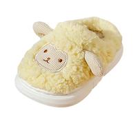 Pantuflas peludas para niños y niñas, con suela suave de espuma viscoelástica, zapatos de casa para niños, bebés, invierno, interiores, dormitorio, ligeras, sin cordones, zapatos planos gruesos