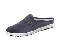 Pantuflas planas para hombre de ante zapatos casuales pantuflas delanteras cerradas mocasines cómodos transpirables zapatos de caminar ligeros antideslizantes zapatos de tela mocasines casuales, gris