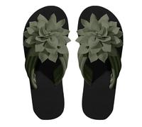 Pantuflas planas para mujer, diseño de flores, puntera abierta, soporte de arco, sandalias ortopédicas para verano, playa, caminar, antideslizantes, suaves, a la moda, talla del Reino Unido, chanclas