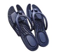 Pantuflas plegables Zapatillas de masaje plegables for viajes al aire libre, chanclas plataforma for Hotel for hombres, antideslizantes for el baño y hogar for mujeres Para uso turístico(Blue,37-38)