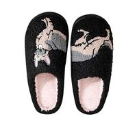 Pantuflas Por Casa Mujer Invierno Divertido Lindo Antideslizantes Cálidos Forrados De Lana Pantufla De Perro Salchicha Zapatillas Divertidas Cálidas Para Uso Doméstico Navidad Regalos