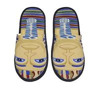 Pantuflas Rey Faraón Tutankamón Egipto Tut Egipcio Reutilizable Zapatillas De Cabaña Unisex Zapatos Para Otoño Baño Mujer M