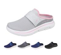 Pantuflas transpirables para hombre, zapatillas de estar por casa para hombre, de malla cerrada, zapatillas antideslizantes con amortiguación, zapatillas deportivas y casuales, ligeras