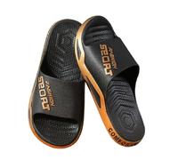 Pantuflas Transpirables y cómodas para Hombre Ideales para Uso Informal Dentro y Fuera del Playa baño y Verano (Gold, 45)