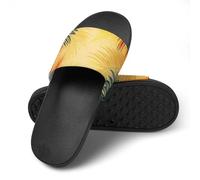 Pantuflas unisex para casa de verano, para interiores y exteriores, playa, hotel, antideslizantes, Hojas, 36 2/3 EU