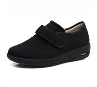 Pantuflas unisex para diabéticos de ajuste ancho, transpirables, antideslizantes, para pies hinchados, calzado ortopédico cómodo para personas mayores y diabéticos, para todas las estaciones, F, 42EU