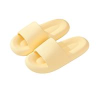 Pantuflas Zapatillas de verano for hombre, ropa exterior for mujer, sandalias for parejas de interior for el hogar, zapatillas con personalidad a la moda for hombre Zapatos de verano(Yellow,44-45)