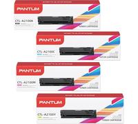 PANTUM 4-Pack CTL-A2100K/C/M/Y Cartucho de Toner Original, Compatible Impresora Color CP2100DW CM2100DW CM2100ADW, Capacidad 1500/1000 páginas