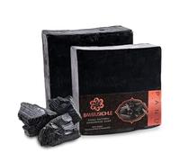 Panu Natural Jabón de Carbon de bambu, Vegano, para Todo Tipo de Piel, Natural como Gel de Ducha Sólido y Champú Sólido, Pieza de Jabón, Libre de Animales