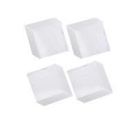 Pañuelo 100% Algodón para Hombre de 20 Piezas Cuadrado Blanco