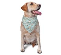 Pañuelo con estampado de búho de dibujos animados para perros pequeños, medianos y grandes, ajustable, lindo gato, perro, pañuelo triangular, babero, bufanda, accesorios para pañuelo