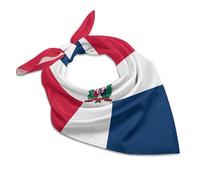 PañUelo Cuadrado con Estampado de La Bandera del Dominicano PañUelo Vintage de Seda Mascarillas Suaves Tocados PañUelos para El Cuello PañUelos de Seda para El Cabello