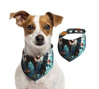 Pañuelo de algodón de doble cara para cumpleaños de perro, lavable, abstracto, mariposa oscura, baberos para perros pequeños, medianos y grandes, unisex, perros, gatos, mascotas, pequeño